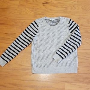 Madewell wool sweater polka dots and stripes M